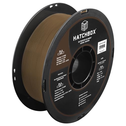 Filament HATCHBOX PLA BROWN WOOD
