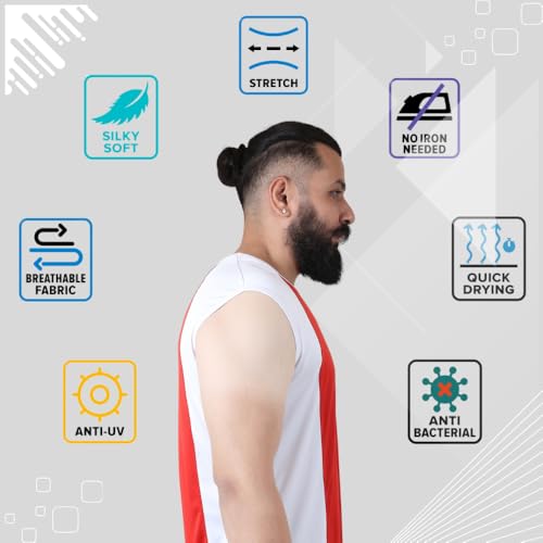 Image of Sleeveless T Shirts for Men - Gym Vest, Sando Tank Top Wear, Workout Baniyan, Stringers Inner Shirt, Bodybuilding Tshirts, Sports Tshirt Vests, Stylish Tanks Tops