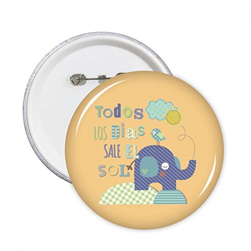 Broche éléphant oiseau jaune pour égayer votre veste en jean au quotidien