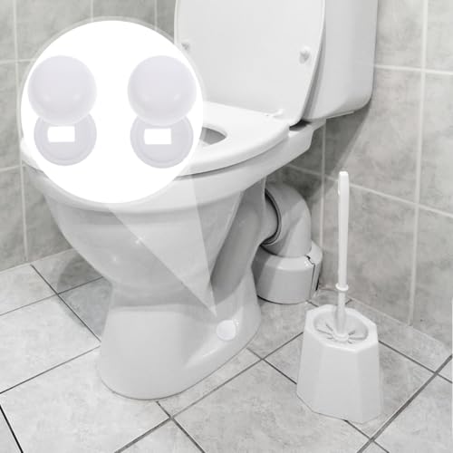 LOORGVEL Universelle Wc Schraubenabdeckungen 3.50X3.50X2.00Cm Toilettenschraubenkappen Bodenschrauben Abdeckung Rostschutz Installationszubehör Für Toilettenschüssel Einfach Zu Montieren