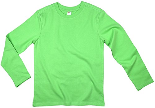 Earth Elements Big Kid's (Youth) Long Sleeve T-Shirt Small Lime