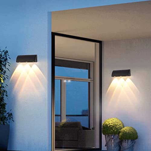 Lampe murale extérieure LED double tête éclairage étanche pour cour - 4