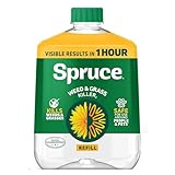 Spruce Weed Killer Refill - Versatile Weed & Grass Killer₂ for Flower Beds, Driveways & Mulch Beds - No Pour, No Mix, No Mess Refill - Kills Dandelions, Crabgrass & More (64 Oz)