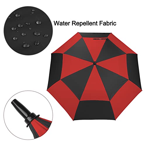 Image of G4Free 47 /54 /62 /68 Inch Automatic Open Golf Umbrella Oversize Extra Large Double Canopy Vented Windproof Waterproof Stick Umbrellas