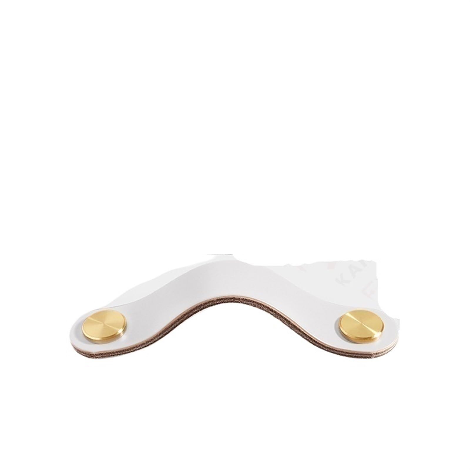 CQAHDSEVF Leather Drawer Pulls, Leather Cabinet Handles Multicolor(White 96mm)