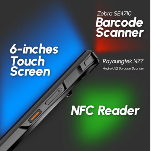 Rayoungtek Android 12 Barcode Scanner 4+64Gb Built-In 1D/2D/Qr Zebra Se4710 Bar Code Scanner 4G Wireless Mobile Computer Pda N77 For Warehouse & Logistics thumb #6