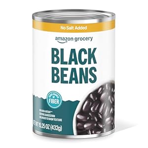 Amazon Grocery, Black Beans, No Sal...