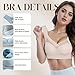 Zen Chic Bras for Older Women Seniors Wireless Push-Up Seamless Breathable Anti-Sagging Full Coverage Comfort Zenchic Bralettes Elderly Womens Mom Grandma Lift Up Soft Lounge Underwear White 3X
