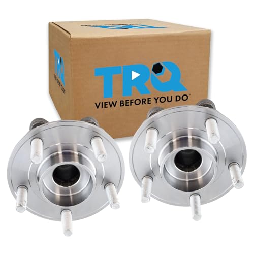 Image of TRQ Rear Left and Right Wheel Bearing and Hub Assembly Set 2 Piece Compatible with 14-20 Ford Fusion FWD 14-16 Lincoln MKZ FWD 19-20 Ford Police Responder Hybrid 19-20 SSV Plug-in Hybrid