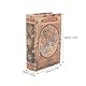 Cabilock Vintage Fake Book Box, Retro Buch Schmuckkasten Schmuckbox in Buchform, ÖFfnbar, Distressed Design, Perfekt FüR Schmuck Und Dekoration