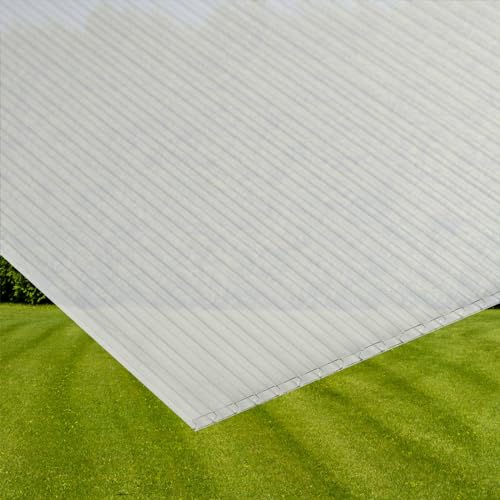 Preisvergleich Produktbild DEMA Polycarbonat Hohlkammer Stegplatte 1388x690x4 mm 139x69x4 mm für Gewächshaus Frühbeet