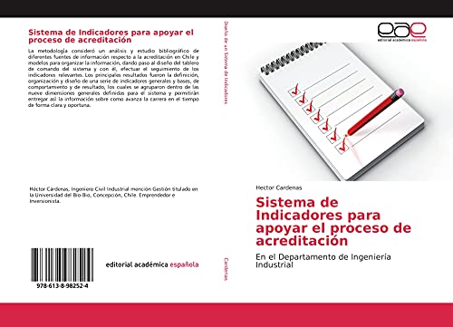 Sistema de Indicadores para apoyar el proceso de acreditación: En el Departamento de Ingeniería Industrial