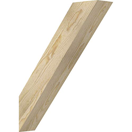 Ekena Millwork BRC04X18X22TRA00RDF 4"W x 18"D x 22"H Traditional Rough Sawn Knee Brace, Douglas Fir
