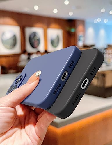 Facweek Liquid Silicone Case Compatible With Iphone 14 Pro Max Case Full Body Protective Cover, Shockproof, Slim Phone Case, Anti-Scratch&Fingerprint Drop Protection 6.7 Inch(Nightblue) #TOP4