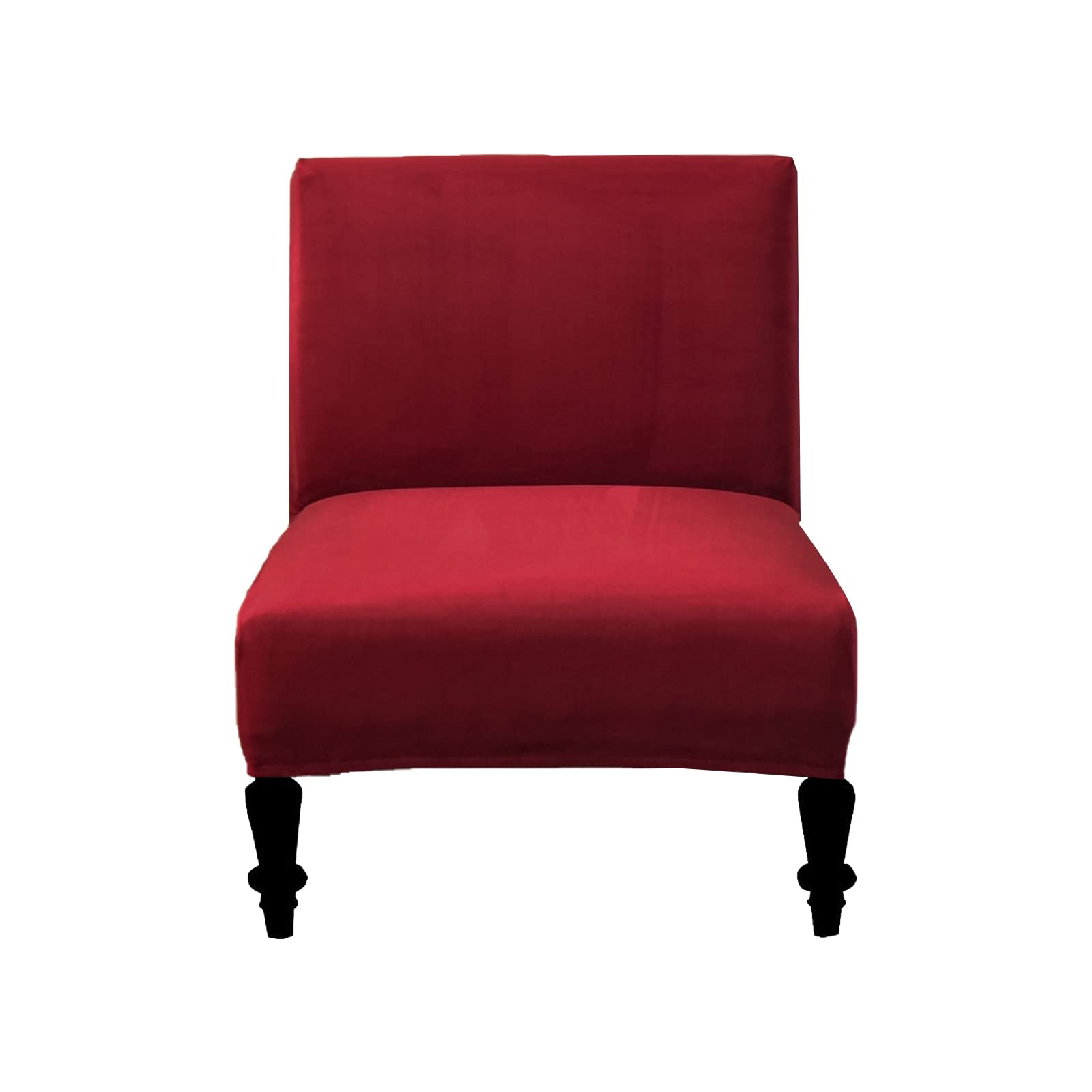 Eco-Ancheng Armless Chair Slipcover Removable Armless Accent Chairs Covers Washable Armless Slipper Chair Slipcover Printed Armless Chair Furniture Protector Covers for Living Dining Room Hotel