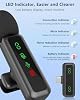 Mini Microphone for iPhone Android iPad PC with Light Display,Wireless Microphones Small Lavalier Mic,No Bluetooth USB Little Clip On Lap Mic,Vlogging Podcast Video Recording Tiny Cordless Phone Mics #2