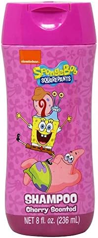 Spongebob Squarepants Bathroom Set for Kids - 5 Pc Bundle with Spongebob Body Wash, Shampoo, Bubble Bath, Plus Stickers, More | Spongebob Bath Supplies