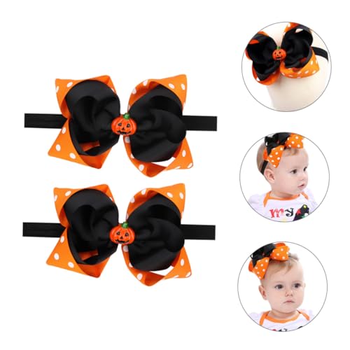 2pcs Halloween Headbands Elastic Soft Hairbands Creative Headdress for Newborn Hair Accessories for Party and Photos2