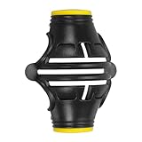 PATIKIL Golf Ball Marker Schablone 360 Grad Triple Track Golfball Ausrichtung Markierungswerkzeug Linienzeichnung Marker für Männer Frauen, Schwarz/Gelb