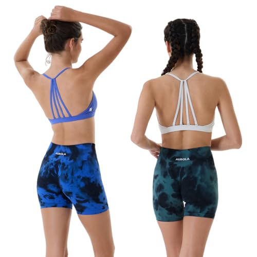 Image of AUROLA Dream Collection Women Workout Shorts High Waist Gym Shorts, Scrunch Butt Seamless Athletic Shorts