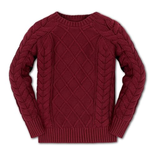 Image of Hope & Henry Boys' Long Sleeve Crew Neck Pullover Sweater