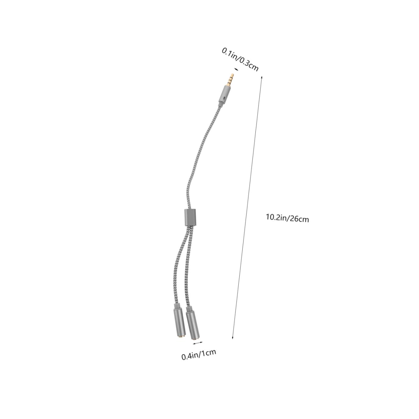 5 Series Adaptador Divisor De Auriculares De Audio para Teléfono Y Pc De Micrófono Y Audio Cable 3 Piezas X 5