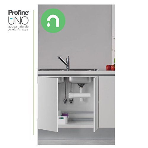 Depuratore Acqua Profine "Uno" Ultra Compatto Sotto Lavello Micro Filtrazione 0,5 Micron Antibatterico Senza Rubinetto