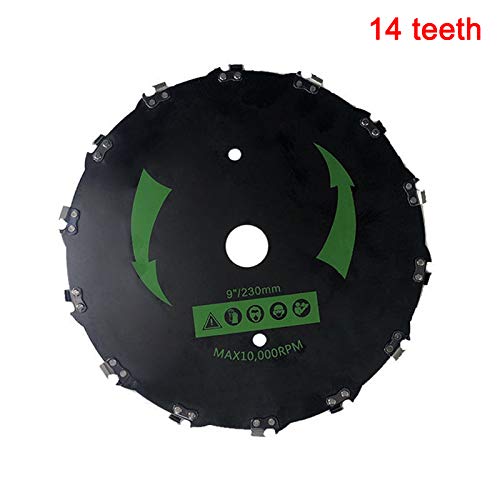 Loopunk Heavy Duty Brushcutter Trimmer Head Lawn Mower Universal Blades Saw Blades New