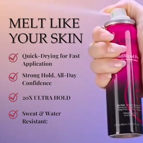 Kafune Amor Hair Bond Blend Pro Glue Adhesive Melt Me Down Melting Spray Lace Wig Install, Multi Day Hold, Safe on Lace, Quick Dry, No Flaking, Ideal for Daily Wearers Substitute for lace Glue