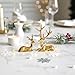 Ardax Golden Home Decor Deer Figurines,Small Animal Statue Handmade Sculpture Ornament
