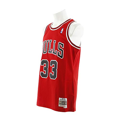 Mitchell & Ness Scottie Pippen Chicago Bulls Nba Throwback Hwc Jersey - Red #TOP1