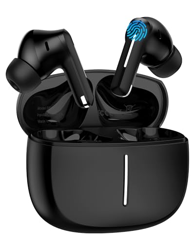 Earbuds Wireless Bluetooth 5.4 Earphone with Noise Canceling Headset for Samsung Galaxy S26 Ultra/S25 Ultra/S24/S23/A16/A17 HiFi Stereo Lightweight in-Ear Headphones with Mic iPhone 17e/17/16 Ear Buds