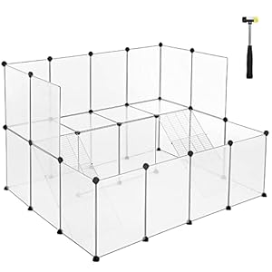 SONGMICS Freigehege Kleintier Laufstall LPC004W01