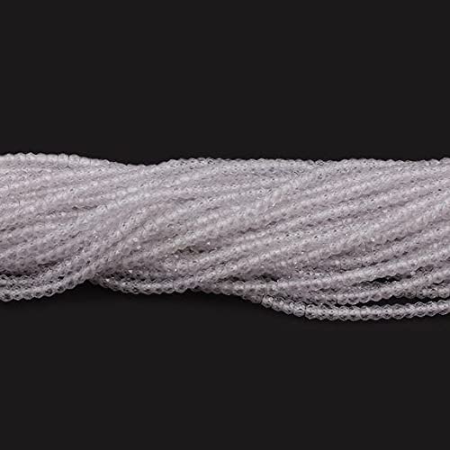 Zircon blanc naturel 3mm LKBEADS en lot de 5 rangs pour offrir un cadeau artisanal