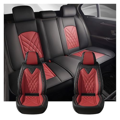 Fundas Asiento Coche para Lexus CT200h ES300h UX Juego Completo Negro Rojo