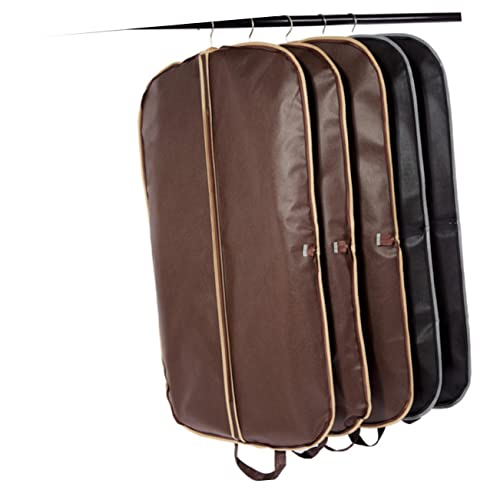 DECHOUS Winter Garment Dust Cover Bag for Formal Dress Storage Portable Travel Pouch Lightweight and Zippered Coffee Business Trips and Protection