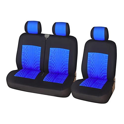 Housses de siège Peugeot Boxer Expert 2+1 bleues stop aux taches sur le van