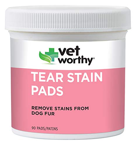 Vet Worthy Tear Stain Pads for Dogs (90 Count)