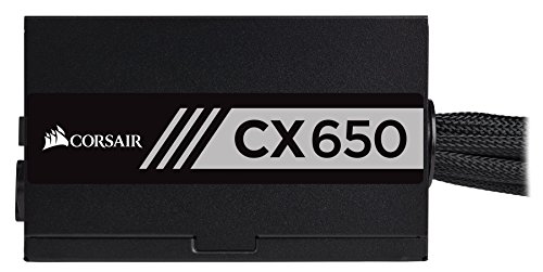 Image of Corsair CP-9020122-UK CX Series 650 W CX650 ATX /EPS 80 Plus Bronze 650W Power Supply Unit - Black