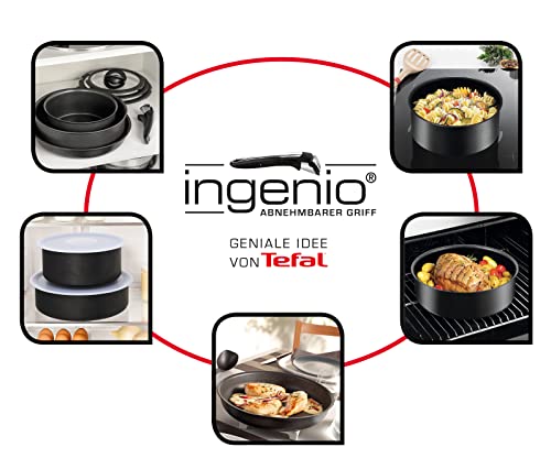 Tefal L65092 Ingenio Expertise Pfannen-Set | 3- teilig | Inklusive Griff | Induktionsgeeignet | Antihaftversiegelt… - Image 7