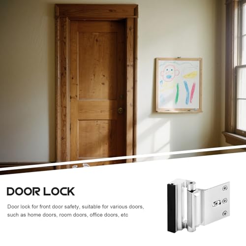 Cerradura de refuerzo para puerta de metal Ciieeo portátil de seguridad interior en casa 5