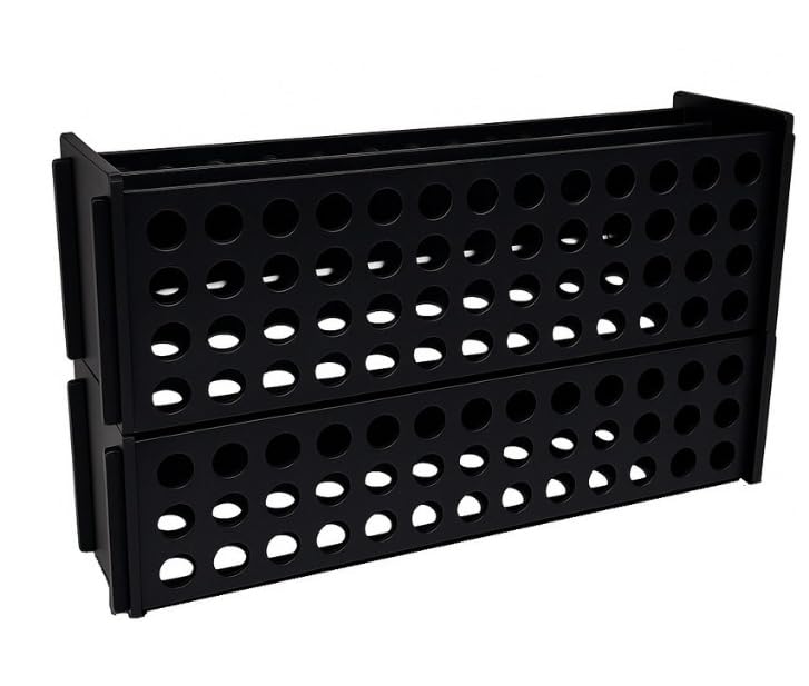 Kit/2 Nicho Porta 96 Caneta Touch Estojo Organizador - Porta-Canetas em MDF, Design Compacto e Moderno para Mesa, Escritório, Escola ou Ateliê