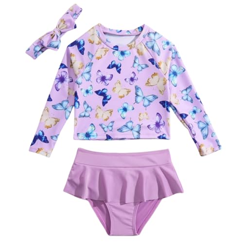Maillot de bain piscine fille 12 ans et rashguard d'été pour vacances au soleil