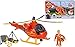 Produktbild Simba 109251077 - Feuerwehrmann Sam Hubschrauber Wallaby mit Tom Figur, Originalsound, Blaulicht, Suchscheinwerfer, mechanische Seilwinde, ab 3 Jahren[Exklusiv bei Amazon]