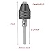 Eyech 2pc 2.35 mm Shank Three jaw Keyless Drill Chuck Collet Conversion Adapter Clamping range 0.3-3.4MM-Round Shank