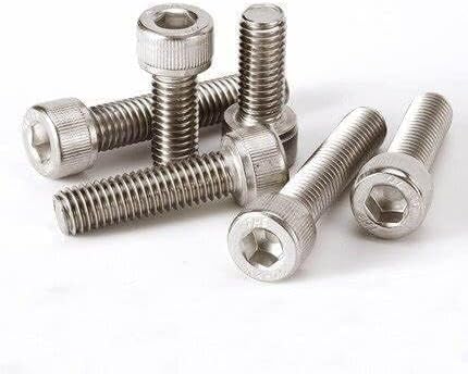 SYLIX ยฎ M10 X 70mm length Allen Cap socket head screw Stainless Steel | Allen socket head cap screw with Nut and Washer (25 pcs set)