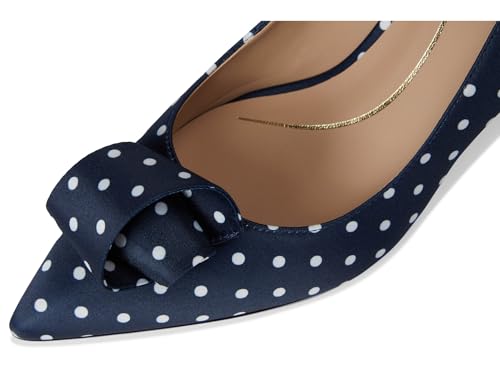 Cole Haan Cole Haan Women's Florette Pumps, Navy/White Polka Dot Print Textile, 9-B US