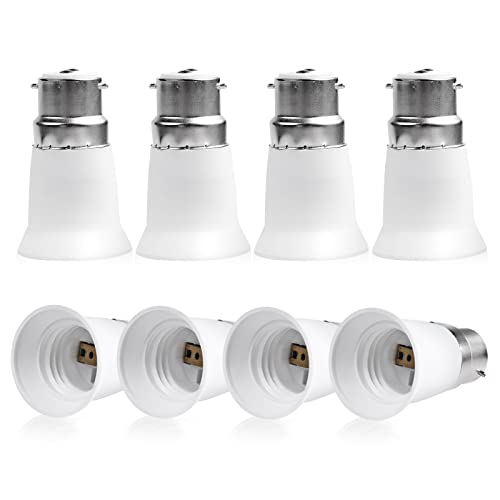 Klarlight 8 Packs B22 to E27 Adapter, to Screw Adaptor 100W B22