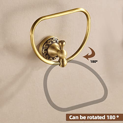 WOLIBEER-Brass-Towel-RingAntique-Hand-Towel-Holder-Bathroom-Hand-Towel-Rack-Hanger-Wall-Mounted-Retro-Kitchen-Accessories WOLIBEER Brass Towel RingAntique Hand Towel Holder Bathroom Hand Towel Rack Hanger Wall Mounted Retro Kitchen Accessories
