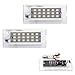 iJDMTOY CAN-bus Error Free Full LED License Plate Lights Compatible With BMW 2001-2006 E53 X5, 2004-2009 E83 X3, Powered By 18-SMD Xenon White LED Diodes